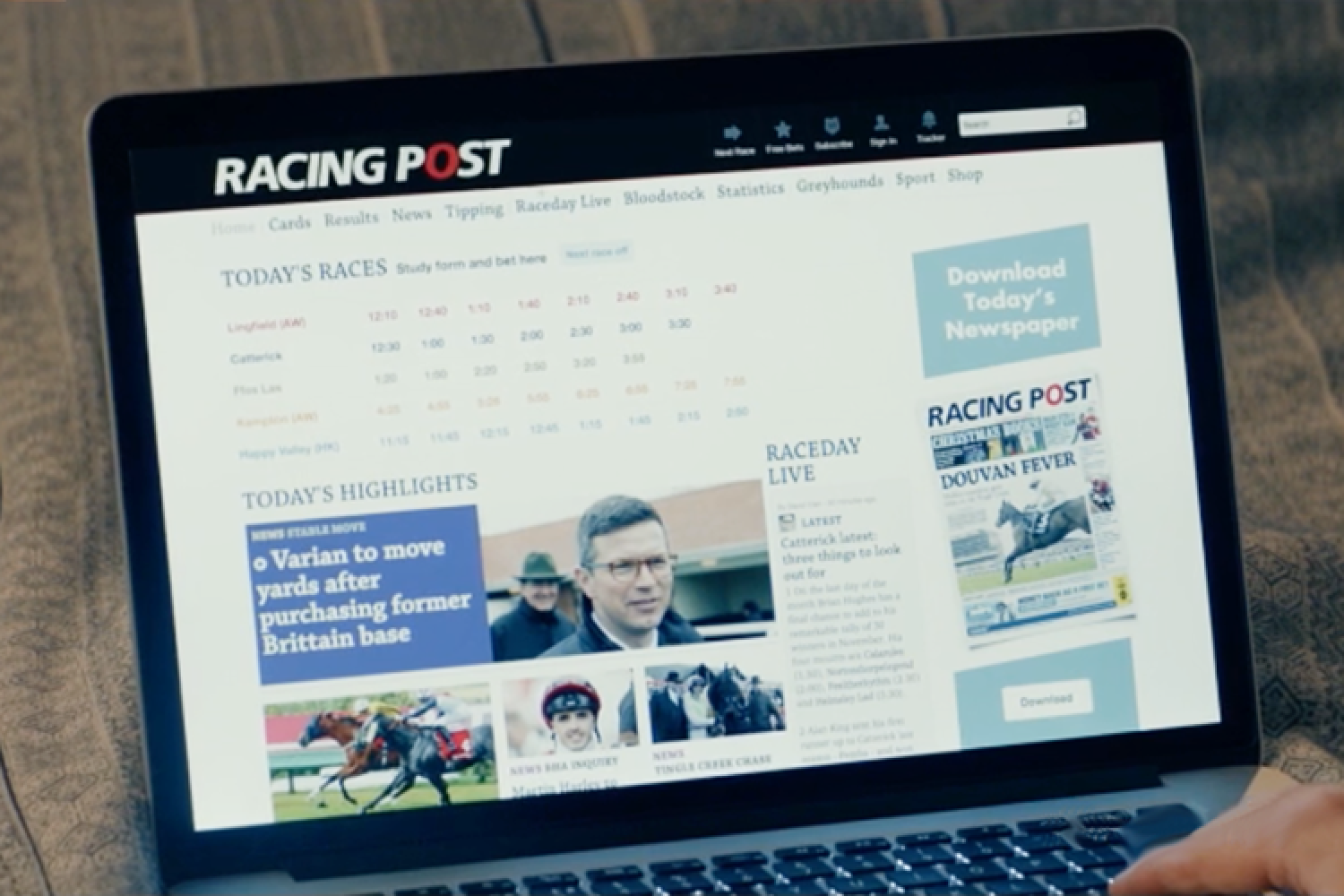 Site redesign — Racing Post